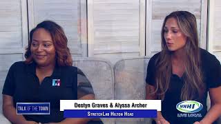 TALK OF THE TOWN  Destyn Graves amp Alyssa Archer New Studio  StretchLab Hilton Head  WHHITV [upl. by Sollie]