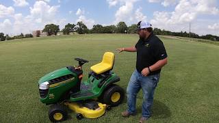 How fast can the John Deere E150 Lawn Tractor Mow an Acre [upl. by Rhiamon]