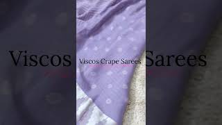 VISCOS CRAPE SAREES 10009030672079 saree trending viralvideo online crape [upl. by Bollay959]