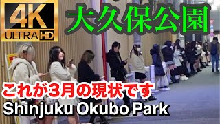 【4K 画質で女の子品定め】立ちん〇増殖中の3月大久保公園😵買〇オジ顔もバッチリ撮「東京夜散歩」Updated on March 16 2024Shinjyuku Okubo Park [upl. by Ashman890]