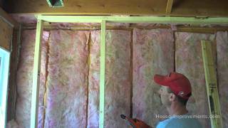 Framing A Basement Wall [upl. by Beitnes]