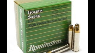 Clear Ballistics Gel Remington Golden Saber 357 Magnum in LCR Part 1 [upl. by Naples]