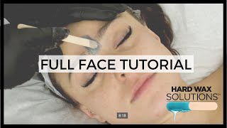 Full Face Wax Tutorial [upl. by Gathard]