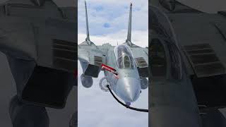 F14 refueling in midair combataircraft military fighterjet militaryaircraft aviation [upl. by Flossie907]