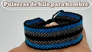 Pulsera de hilo para hombre [upl. by Sahcnip714]