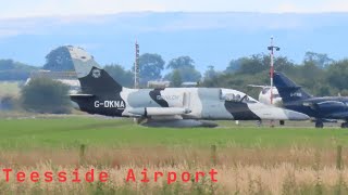 Aircraft Movements at Teesside Airport [upl. by Nhguavad]