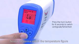 Non contact Infrared thermometer operation guide [upl. by Leugim]