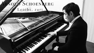 Schoenberg Sechs Kleine Klavierstücke Op19 No1 Leicht zart  Satoru Takishima [upl. by Ggerg555]