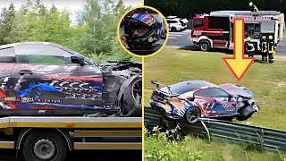 VIDEO Misha Charoudin Nurburgring crash  Misha Charoudin M4 Crash Sportslovers121 [upl. by Judd]