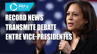 Record News transmite debate entre vice presidentes [upl. by Trueblood]