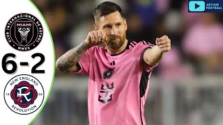 All Goals amp Highlights  Inter Miami vs New England 62  MLS messi [upl. by Cos]