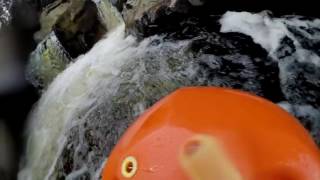 White water swimming  Randolphs leap River Findhorn Scotland [upl. by Olram11]