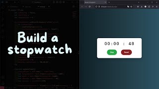 how to create a stopwatch using html css and javascript Asmr [upl. by Ynna787]