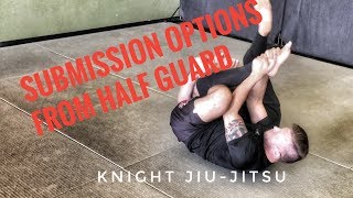 BJJ technique  No Gi HalfGuard Submission Options [upl. by Aillemac650]