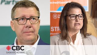 Sask Party promises to increase grad retention dollars NDP says SK losing people [upl. by Sivel]