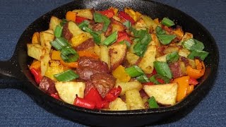 Best Ever Oven Fried Potatoes Cooked in the Toaster OvenEasy Cooking [upl. by Yaya186]