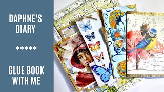 🦋 Daphne’s Diary Magazine Journal Series  Glue Book With Me 🦋 [upl. by Lamberto]