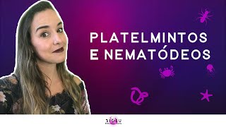 PLATELMINTOS E NEMATÓDEOS  ZOOLOGIA l Prof Louise Medeiros [upl. by Lyrred]