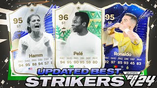 UPDATED😳TOP 10 BEST STRIKERS IN EA FC 24 ULTIMATE TEAM [upl. by Mencher]