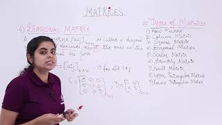 Class 12th – Diagonal Matrix  Matrices  Tutorials Point [upl. by Burget]