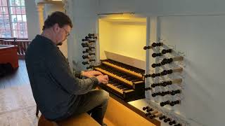 Sietze de Vries enjoys the reed stops on the Großen Kirche organ Leer Ostfriesland [upl. by Giguere]