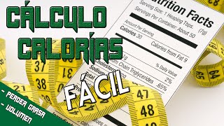 Calcula tus calorías fácil PERDER GRASA MÁS MÚSCULO MANTENIMIENTO [upl. by Annavoj]