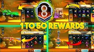 MONTH 8 ROYAL PASS 1 TO 50 REWARDS 🔥 M8 ROYAL PASS 🔥 1 TO 50 RP 🔥 BGMI amp PUBG MOBILE M7 ROYAL PASS [upl. by Anaynek]