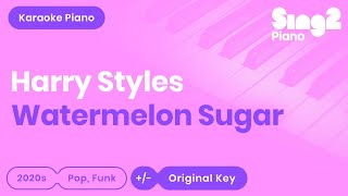 Harry Styles  Watermelon Sugar Piano Karaoke [upl. by Farrand]