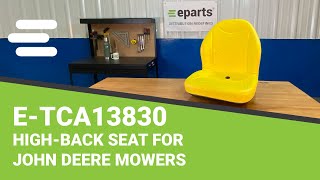 Review HighBack Seat for F1145 John Deere Mowers  epartsshop [upl. by Naesar]