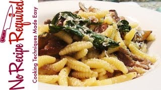 Pasta Cavatelli with Mushrooms and Duck  NoRecipeRequiredcom [upl. by Richia956]