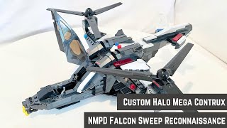 MEGA HALO BLOKS CONSTRUX Custom NMPD FALCON SWEEP RECONNAISSANCE [upl. by Amahcen]