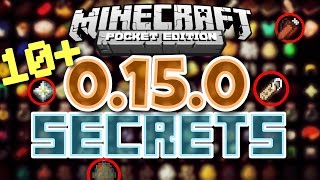 ✔️Minecraft PE 0150  10 SECRET FEATURES  Super secret items mobs and features MCPE 0150 [upl. by Maidie916]