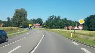 Anfahrt nach Goldenstedt im Landkreis Vechta im Bundesland Niedersachsen in Deutschland [upl. by Sieracki]