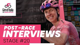 Giro dItalia 2024  Stage 20 postrace interviews [upl. by Xella]