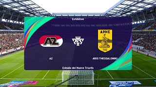 AZ Alkmaar vs Aris Thessaloniki 24072024 Club Friendlies PES 2021 [upl. by Marcella929]