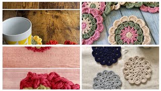 7 Creative Crochet Coaster Patterns for Your Home Decor [upl. by Pennebaker]