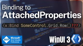 WinUI  Binding to AttachedProperty  XAML  UWP  WPF  NET [upl. by Sension]