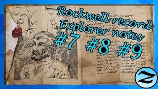 ROCKWELL EXPLORER NOTES 789 LOCATIONS  ARK Survival Evolved [upl. by Aizan]