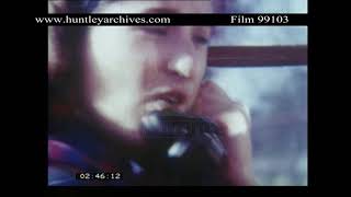 Caravan Fire 1960s Archive film 99103 [upl. by Britteny]