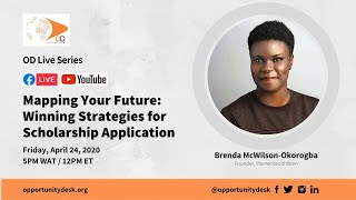 Mapping Your Future Winning Strategies for Scholarship Application  OD Live with Brenda McWilson [upl. by Burwell532]