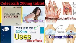 Celecoxib 200mg CapsuleCelebrex Cobix Zycel Uses Side effect Dose Precaution in Hindi [upl. by Hootman]