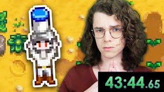 I Tried Speedrunning Drinking Mayonnaise Stardew Valley [upl. by Nerred]