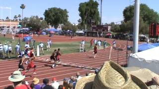 Devon Allen Sr Brophy Prep 2013 AZ Div 1 Track  110hh State Champ 1359 5112013 [upl. by Newmark]