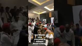 Igwe Mkpume entertained by Atilogwu dancers at Papa Flavour s funeral dance flavournabania [upl. by Eudosia]