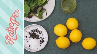 How To Make LEMON Salad Dressing Recipe  Katie Pix [upl. by Jurkoic793]