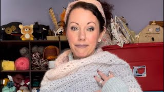 FO’s and WIP’s and Yarn  Oh My  Agatha’s Reading Shawl  My Knit and Crochet Vlog [upl. by Cavallaro582]