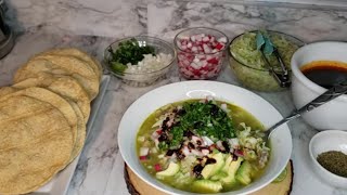 Pozole Verde de pollo riquisimo [upl. by Nytsirk]