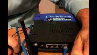 Installing DDWRT on a Linksys WRT54G v2 Router [upl. by Nommad606]