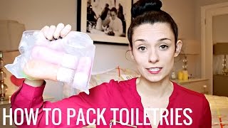 How to Pack Toiletries When Traveling CarryOn Only [upl. by Amliw]