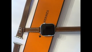 Hermes Double Tour Attelage vs Original Double Tour Apple Watch 6 [upl. by Oates868]